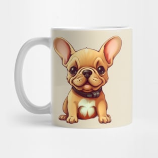 Cute Cartoon Fawn French Bulldog Puppy Mug